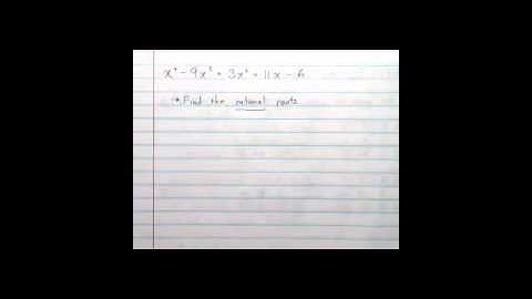 2.4 - Real Zeros of Polynomial Functions