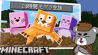 【２４時間モグラ生活】モグラの世界ってこんなに厳しいのか！『配布謎解き脱出ゲーム攻略』『マイクラ/マインクラフト/minecraft』