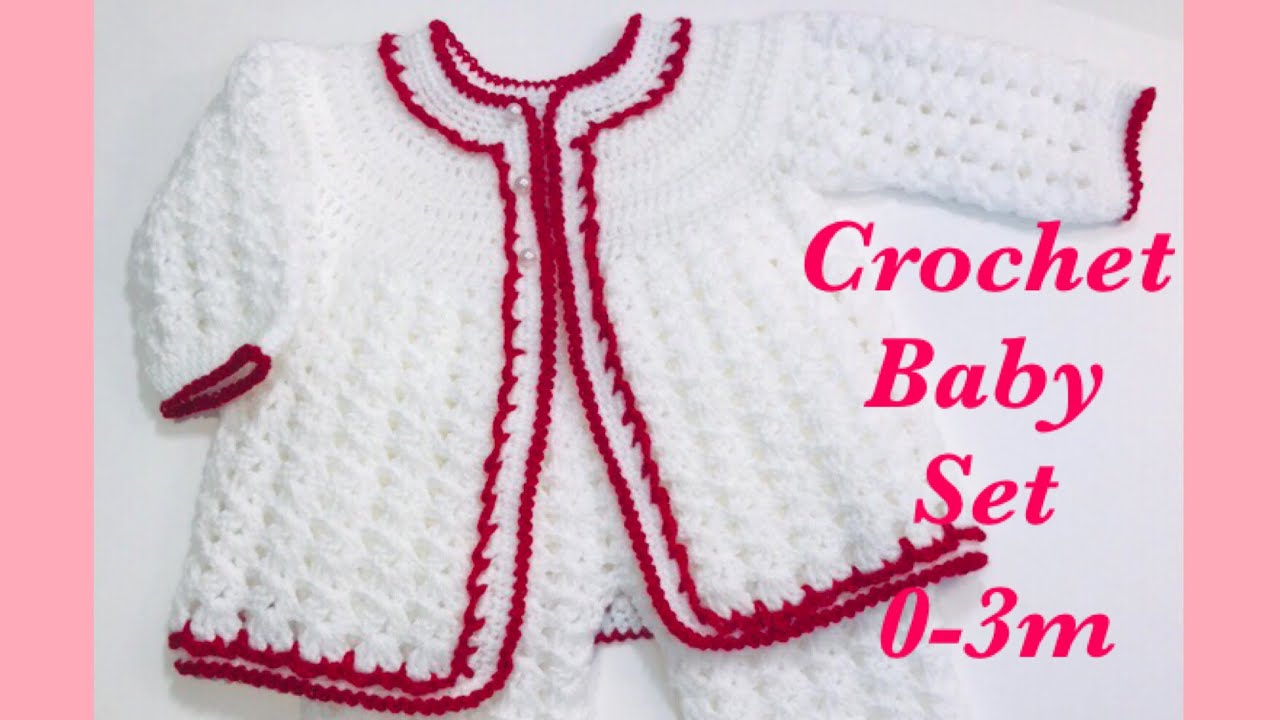 youtube crochet baby jacket