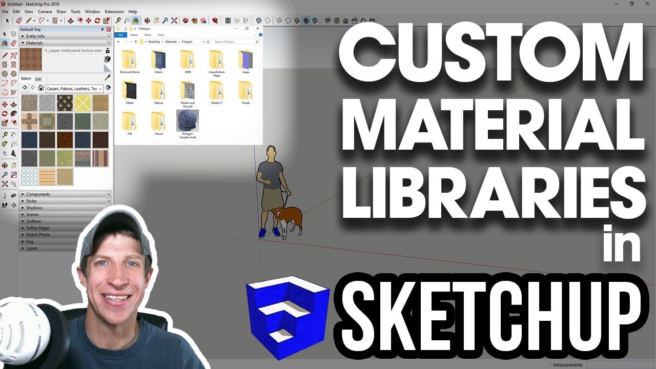 Update New Creating CUSTOM MATERIAL LIBRARIES in SketchUp