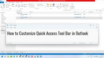 How to Customize Quick Access Tool Bar in Outlook