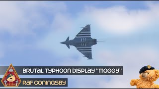 RAF PILOT BRUTAL TYPHOON DISPLAY WITH AWESOME INVERTED FLYPAST AFTER DEMO • RAF CONINGSBY 02.05.24