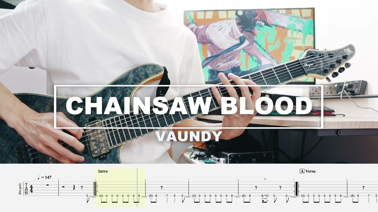 CHAINSAW BLOOD VAUNDY (Full version Guitar Cover ギター カバー TAB楽譜付き