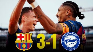 Fc Barcelona 31 Alaves  Raphinha Returns With 2 Assist Dani Olmo Brace U0026 Barca Must Be Better