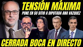 TENSIÓN MÁXIMA "ENRIC JULIANA REVIENTA A DIPUTADA DEL PP ANA VÁZQUEZ POR BULERA Y MALEDUCADA