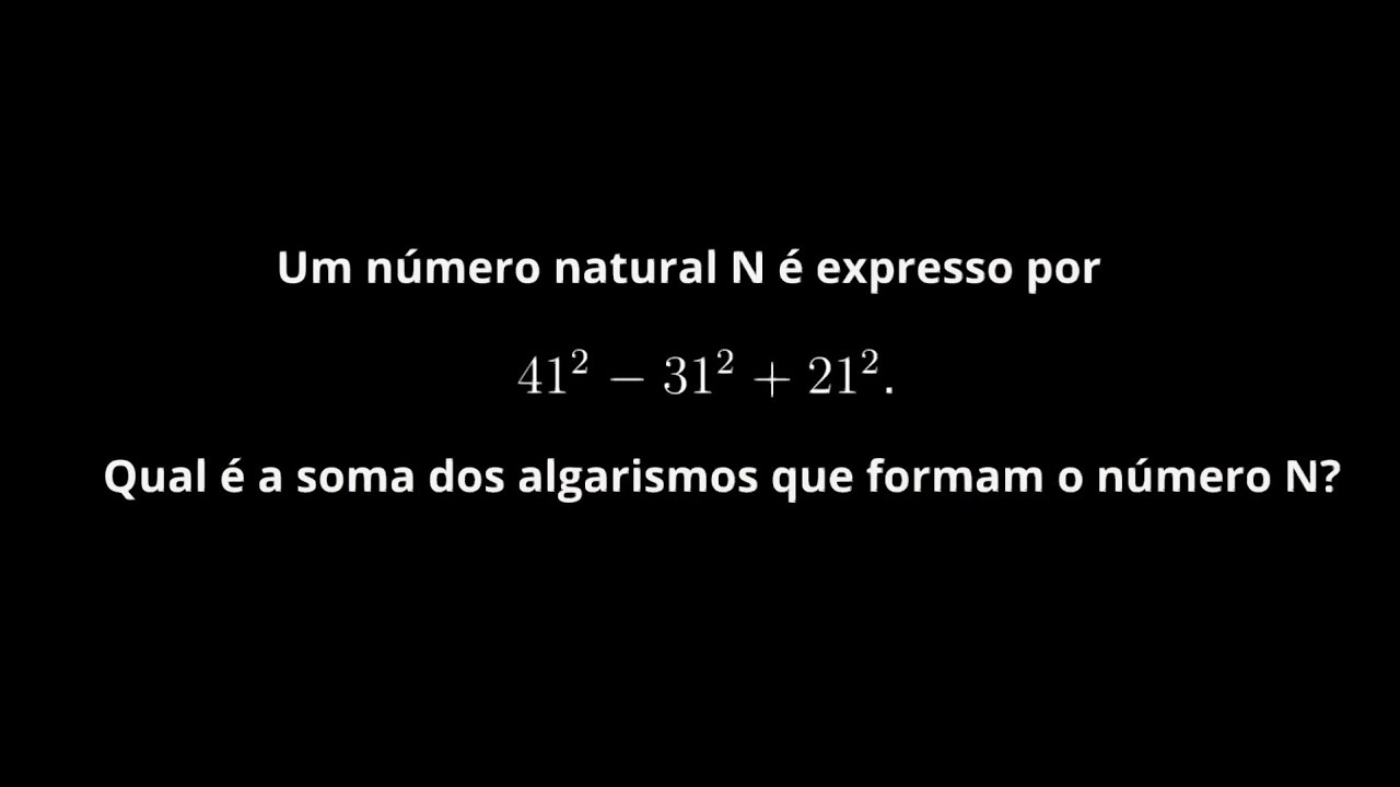 Quantos Algarismos Formam O Número N - RETOEDU