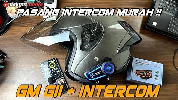INTERCOM MURAH 100RBAN DIPASANG DI HELM GM GII GINI HASILNYA