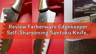 Review Farberware Edgekeeper Self-Sharpening Santoku Knife, 5-Inch, Stainless