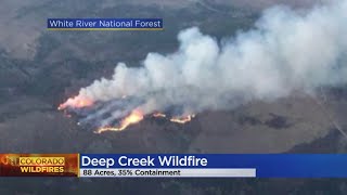 Crews Make Progress On Deep Creek Fire Burning Near Kremmling