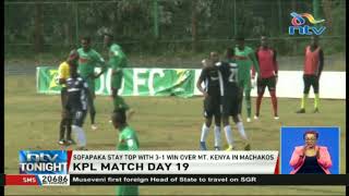 Sofapaka stay top with 3-1 win over Mt. Kenya in Machakos