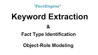 Rapid Fact Type & Keyword Extraction Using GPT3