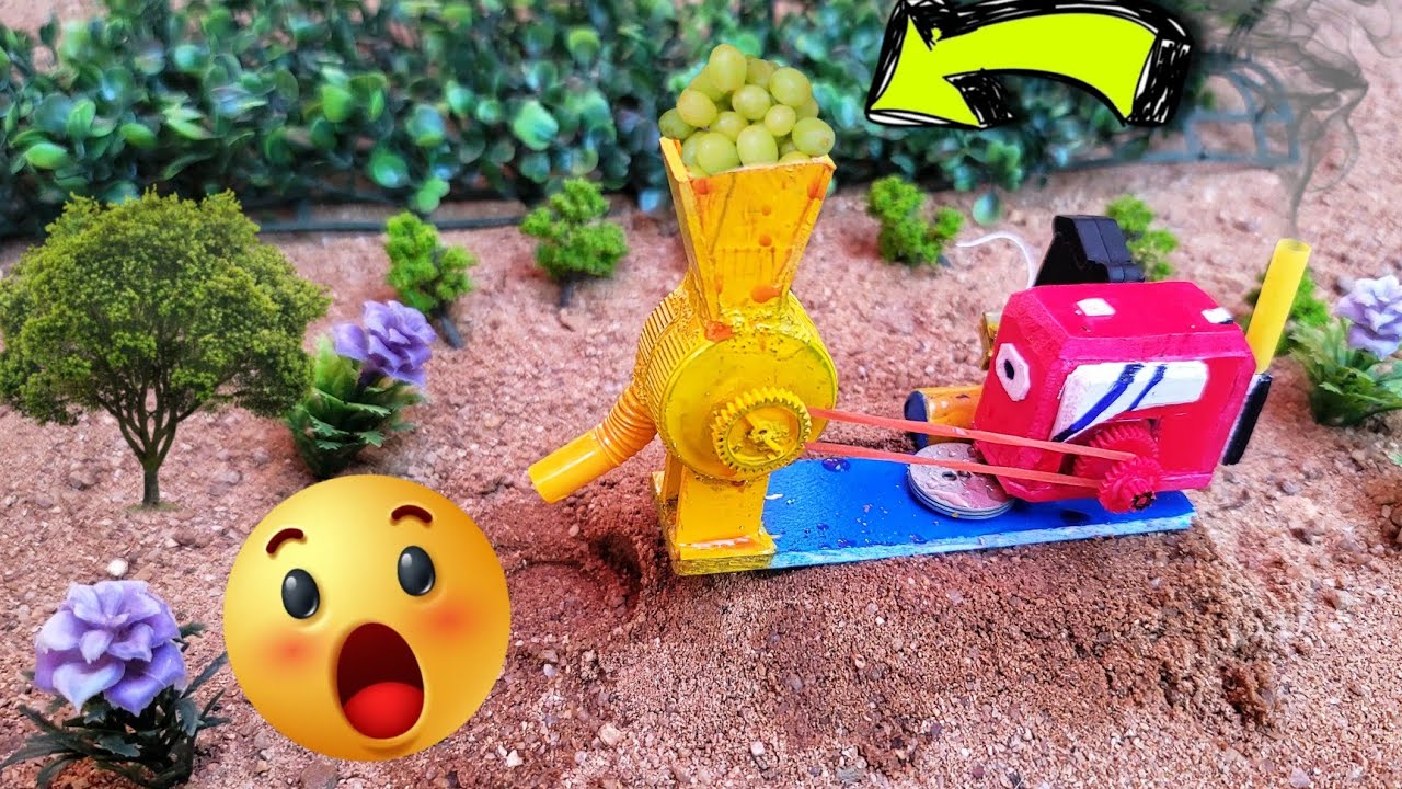 Top Tractor Mini |  Modern machine for grinding fruit juice for cattle to eat | 