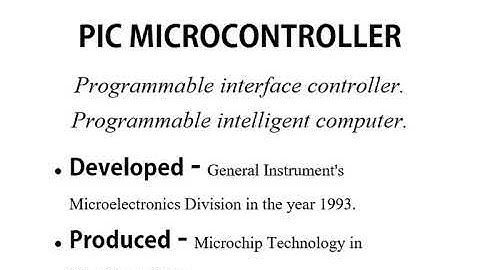 Pic microcontroller basics in Tamil..