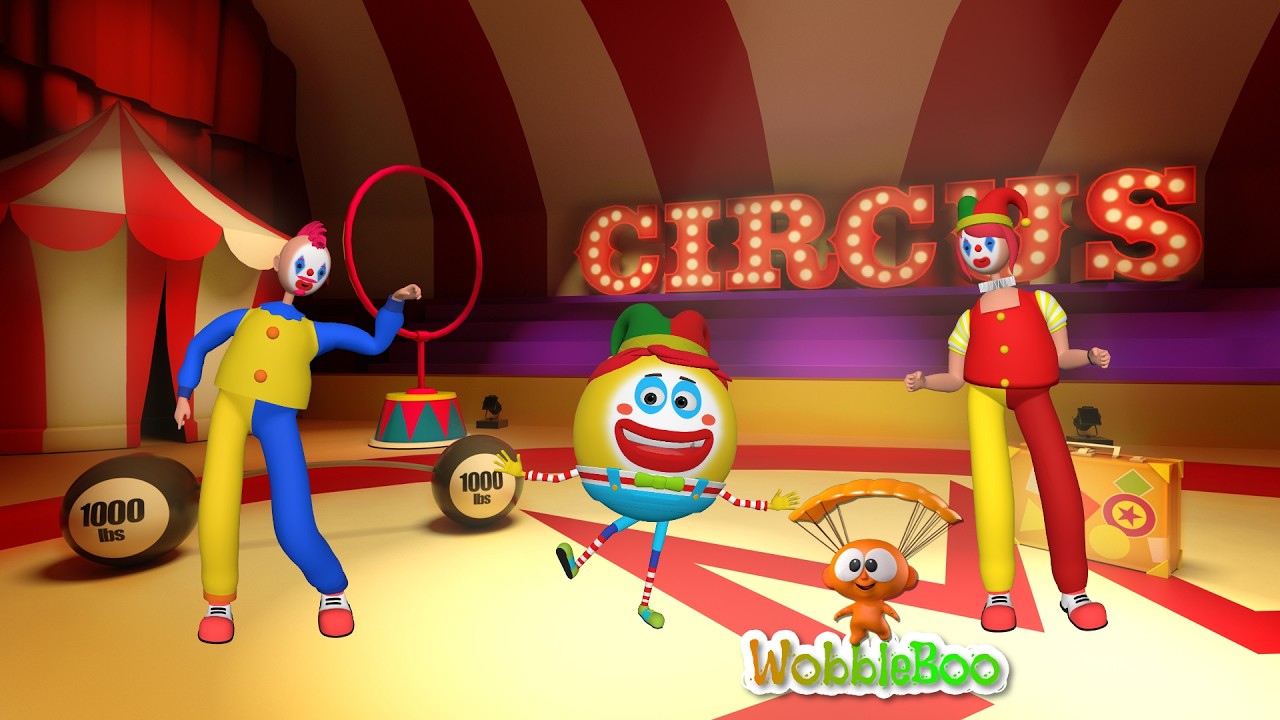 A Clown in a Town | Rhyming Phonics Song for Toddlers