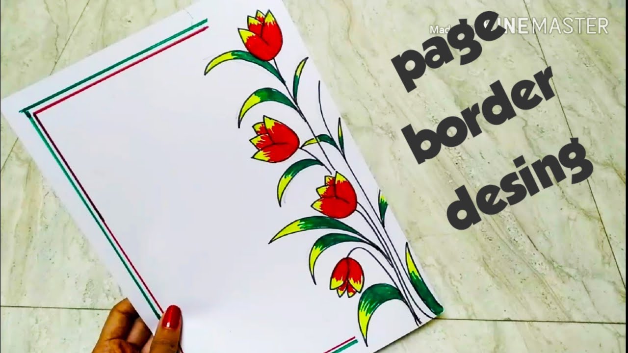 Featured image of post Draw Border Design For A4 Size Paper - For example, the dimensions of a4 paper are 210x297mm, and half of a4 equals a5, and double a4 equals a3.