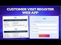 How to Make Customer Visit Register Web App | Visitor Entry System | Google Apps Script + Sheet