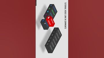 CSS 3D Isometric Social Media Menu Hover Effects 02 #shorts