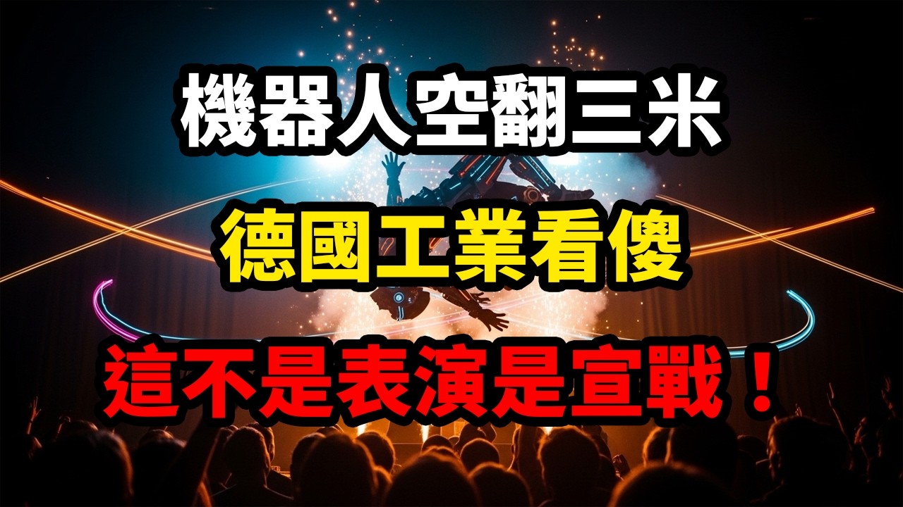 機器人空翻三米，德國工業看傻。醒醒，別看戲了！這不是表演是宣戰！