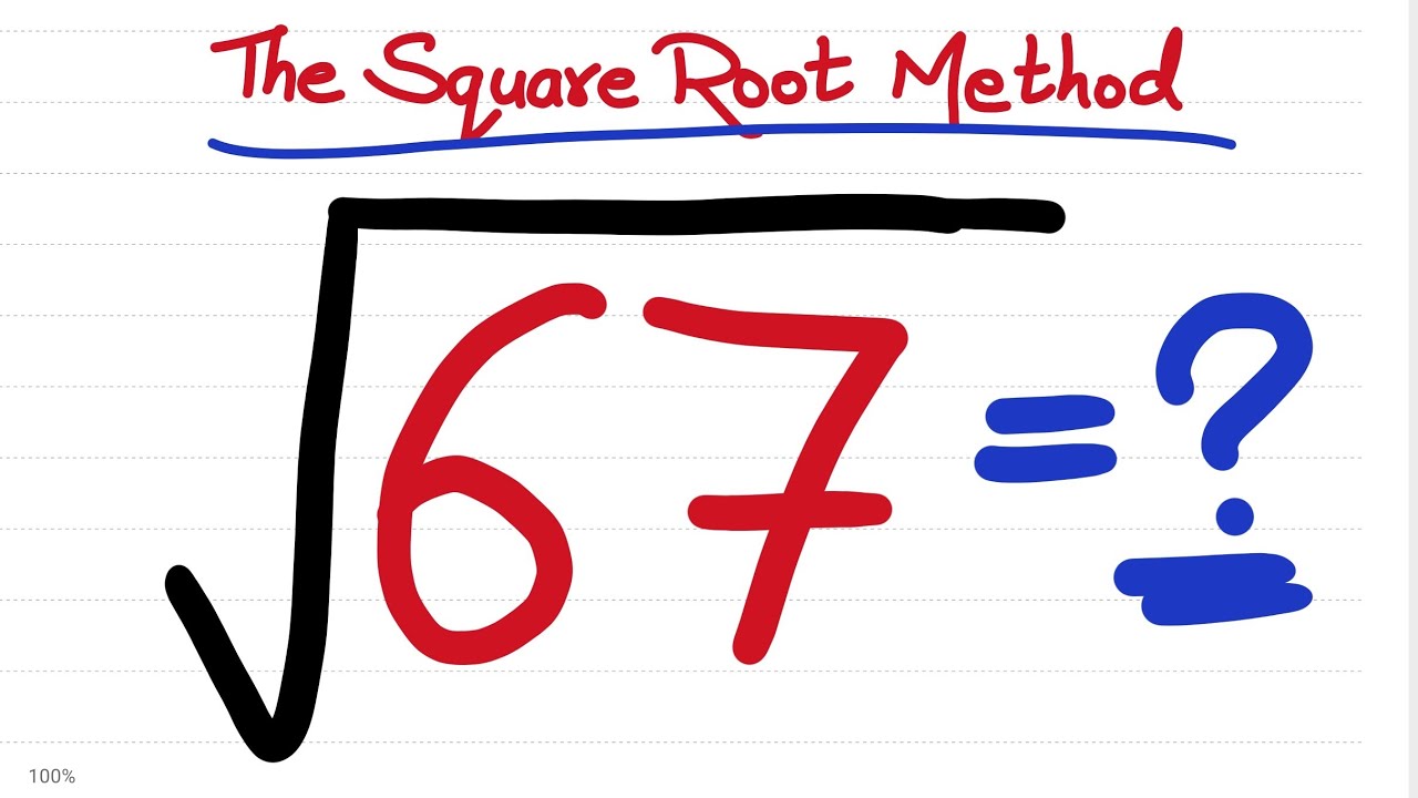 Square root of 67 | square root of non perfect square | Square Root by ...