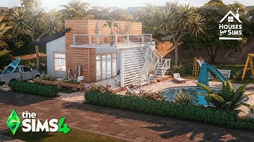 SMALL VACATION RENTAL IN GIBBI POINT -  Relaxing Speed Build - THE SIMS 4 -