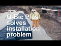 Q-Bic Plus solves major attenuation tank installation problem SuDs