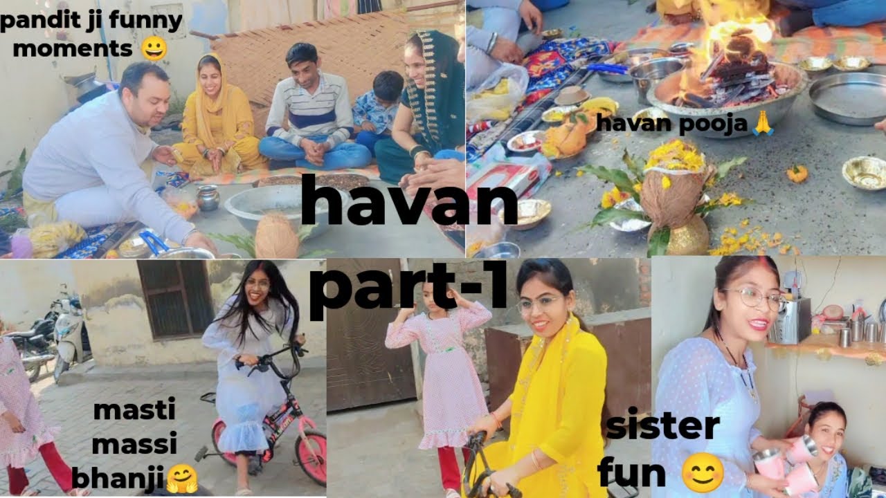 Hum gye massi ke ghr havan pooja me 🙏 vha pe massi ke sath ki full msti🤗🥰🥰