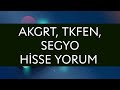Akgrt,  Tkfen, Segyo Hisse yorum