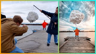 🌧📸 CREATIVE PHOTOGRAPHY IDEA with a raining Cloud #shorts