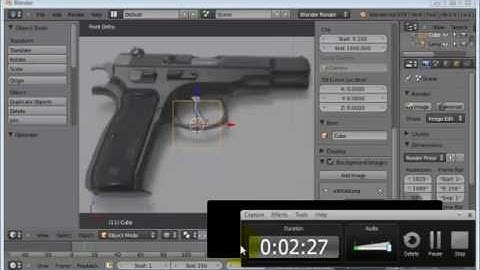 How to upload a background image in blender 2.5