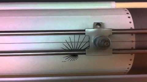 Calcomp 1973 plotter in use