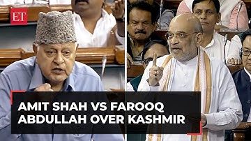 Amit Shah vs Farooq Abdullah in Lok Sabha over 