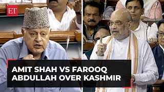 Amit Shah vs Farooq Abdullah in Lok Sabha over 'talk to Pakistan' and Article 370 in Kashmir