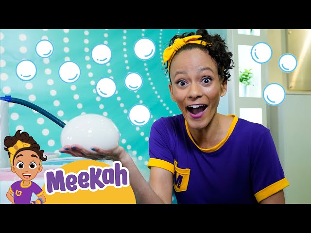 Meekah Plays With Bubbles At Bubble Pop! | Blippi and Meekah | Educational Videos for Kids class=