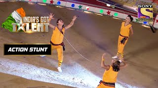 यह "Manipuri Martial Arts" हैं सबसे हटके! |India's Got Talent Season 5 |Action Stunt screenshot 3