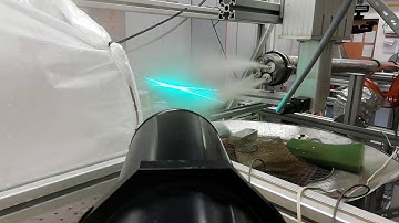 Measurement of droplets velocity and size from large twin fluid atomizer