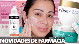 Novidades de Farmácia de abril | Protetor Principia , skincare monange , Máscara Viral Dove …