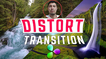 How to make Distort transition in Davinci resolve! Amazing motion transition! Easy tutorial!