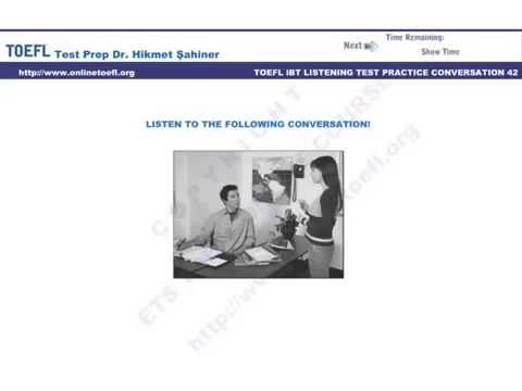 Toefl Ibt Test Online Hazırlık Kursu Conversation 42