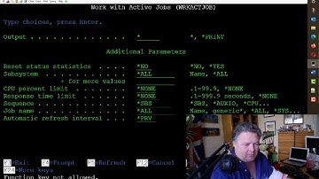 Playing with the WRKACTJOB command on an IBM i (not an AS400 or ISeries) system