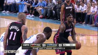 LeBron James Full Highlights at Bobcats 2014 Playoffs East R1G3 - 30 Pts, 10 Reb