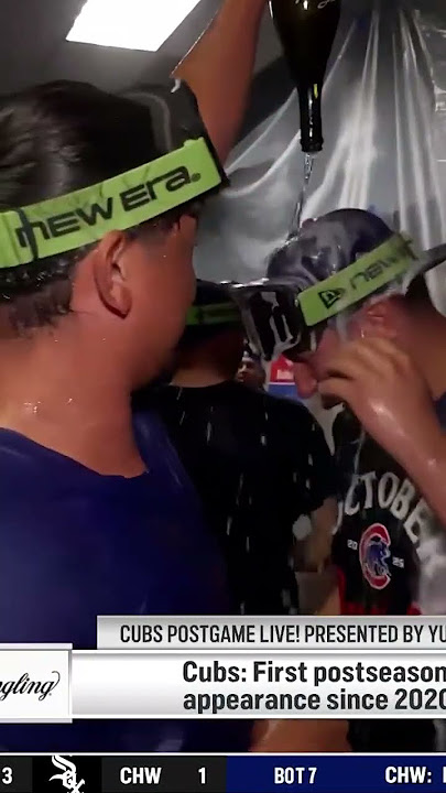 Shota Imanaga hits Javier Assad with the surprise attack 😂🍾