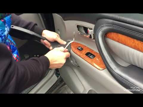 Снятие передней дверной карты LX470/LC100