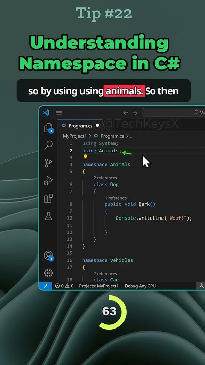 Understanding Namespace in C# Tip #22 #programming - YouTube