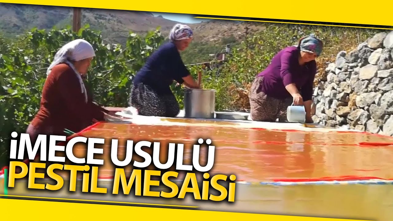 Kemaliyeli Kadınların Pestil Mesaisi