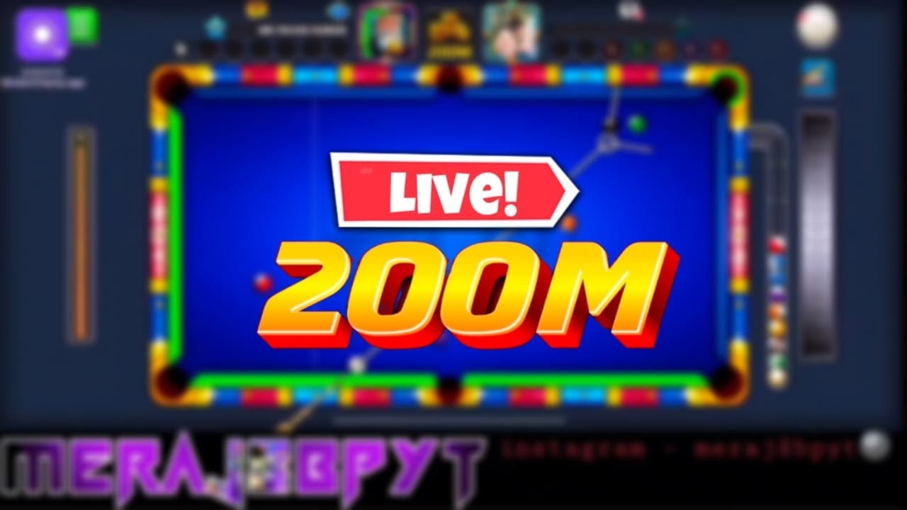 8Ball Pool Live 🔴 || 0 To 100M