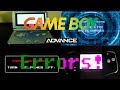 GameBoy Advance All Errors! + forgotten GameCube error