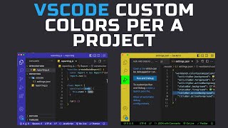 VSCode Custom Colors Per A Project - Change the Side Bar, Title Bar and Status Bar Color screenshot 2