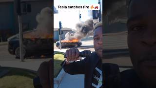 Tesla catches fire in San Diego