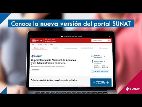 Conoce la nueva imagen del portal SUNAT