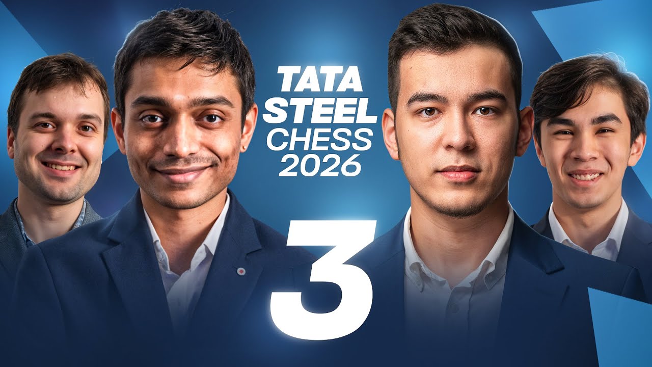 Abdusattorov vs Chithambaram, Sindarov vs Fedoseev | TATA STEEL CHESS 2026, 3-tur